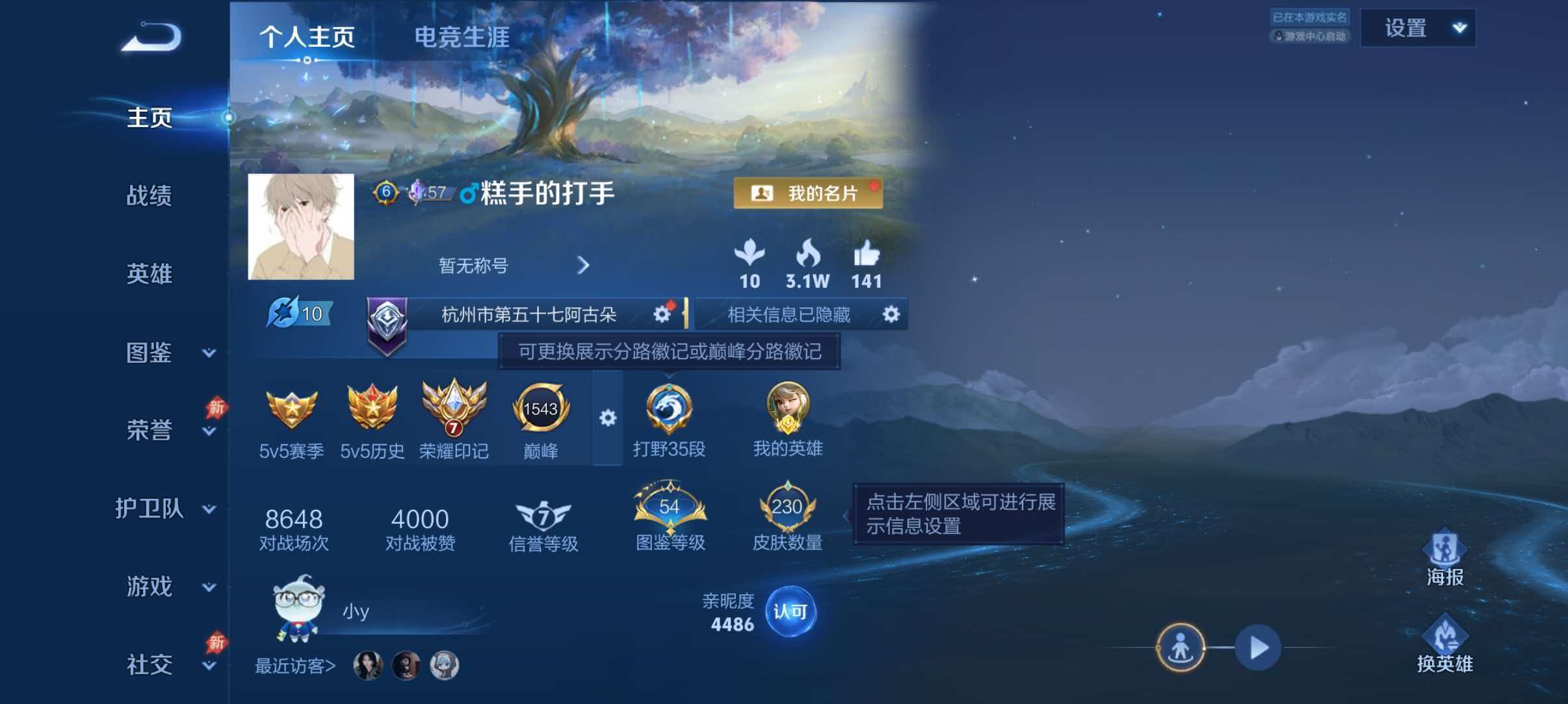WZQM4487426王者荣耀账号详情图2 WZQM4487426王者荣耀账号详情图2