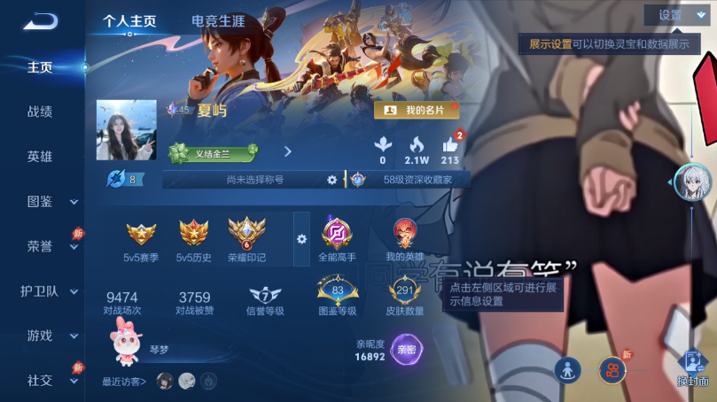 WZQM4503259王者荣耀账号详情图2