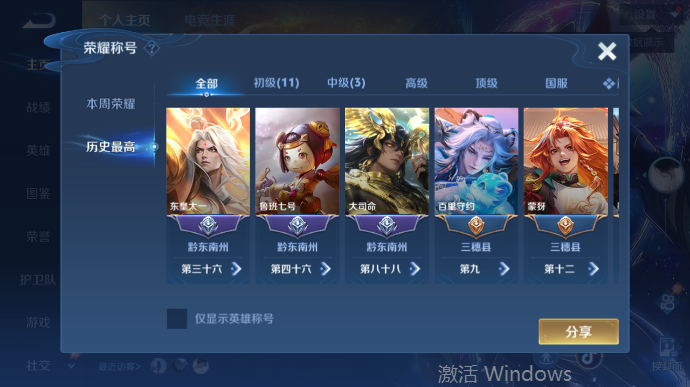 WZQM4509387王者荣耀账号详情图3 WZQM4509387王者荣耀账号详情图3