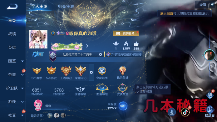 WZQM4515095王者荣耀账号详情图2
