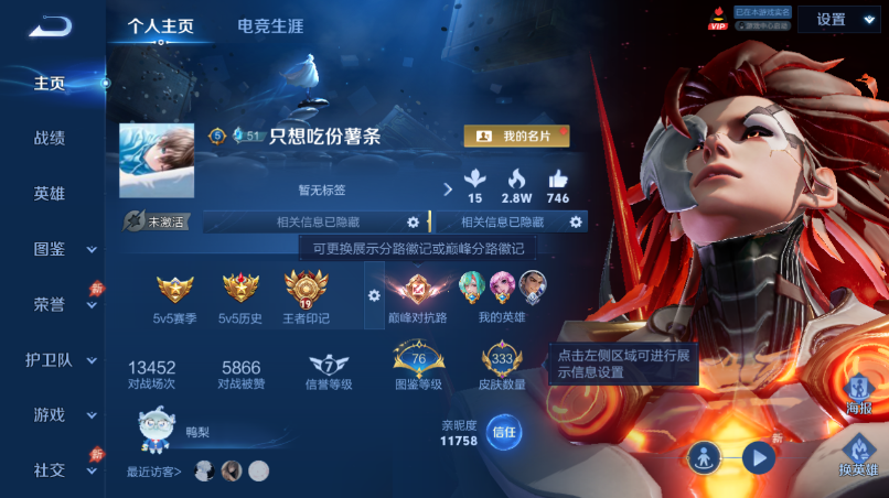 WZQM4520677王者荣耀账号详情图2