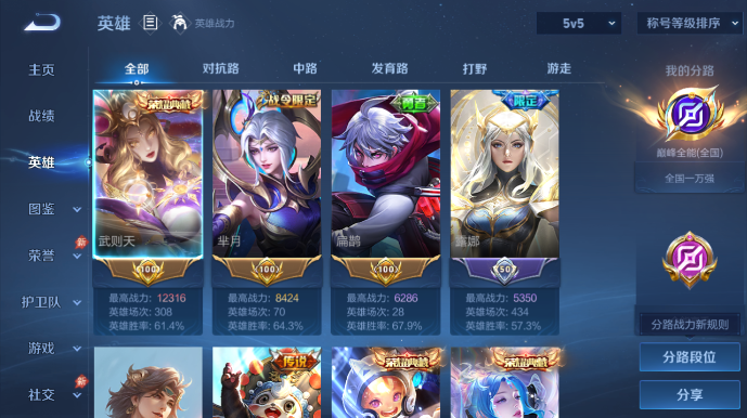 WZQM4542166王者荣耀账号详情图3