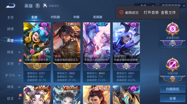 WZQM4544389王者荣耀账号详情图5