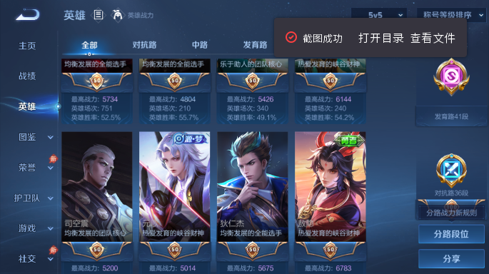 WZQM4549862王者荣耀账号详情图5 WZQM4549862王者荣耀账号详情图5