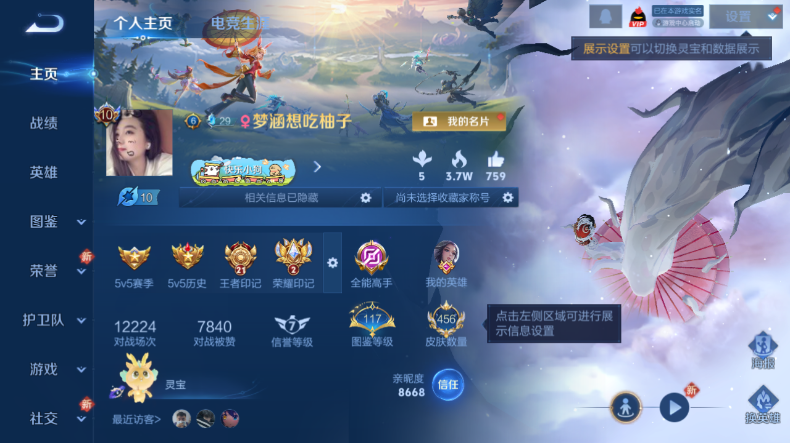 WZQM475240王者荣耀账号详情图2