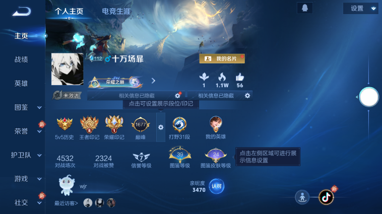 WZQM3466989王者荣耀账号详情图2