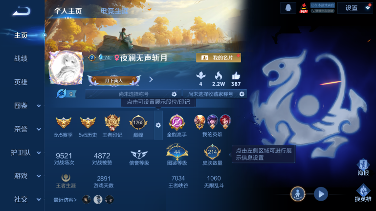 WZQM417158王者荣耀账号详情图2