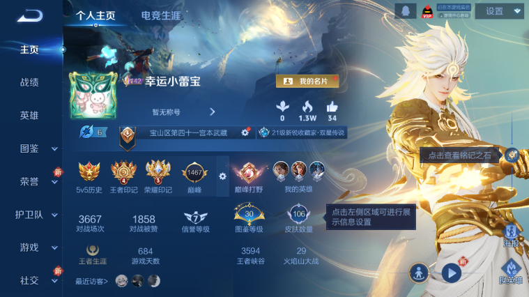 WZQM3465490王者荣耀账号详情图2