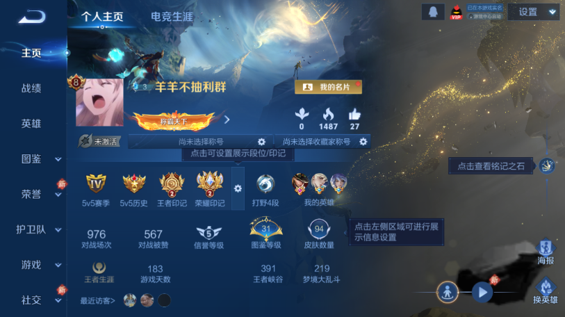 WZQM461271王者荣耀账号详情图2